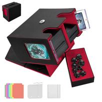 Improved Deck Trading Card PU Large 2 12 Divider Labels Suitable for and Various Card Games Latest ModelAmonel Case, Case, Leather, 450+ Capacity,