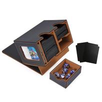 Venssu Deck Trading Card Card Display Dice Holds 200 Includes 2 Dividers and 1 Magnetic Compatible with Duel and Various Card Games and Sleeves Case,
