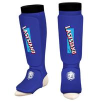 GINGPAI Cotton Instep Ankle Protector MMA Shin Guards TKD Kickboxing Muaythai Leg Support Pad Kickboxing Foot Leg Guards Warmers S mėlyna