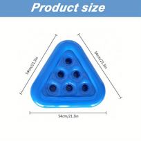 Inflatable Pool Drink Holder Ping Pong Rack for Pool Parties Water Games Includes Rafts  6 Cup Floating Cooler Beverage Tray Cup mėlyna