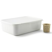 Fuji Enamel Pickling Small with Lid and Water Container, Enamel, Size, Large, Drainer, NK-401 balta