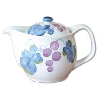 Stylish stainless steel teapot with tea made in Japan Muscat 350ml built-in strainer, (Arita ware/Hasami ware), U-pot,