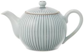 Okugawa Pottery Hasami Ware Kogyoku Touen Teapot stainless steel tea Fine Striped Pattern 444395 (with strainer)