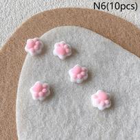 10Pcs 3D Plush Mini Cat Paw Nail Art Charms Velvet Resin Nail Art Decoration Cartoon Diy Manicure Salon Party Winter Girls Gift N6
