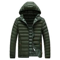 Vyriški Rudens Žiema Šiltai Neperšlampami Parkas Striukė Paltas Vyriški laisvalaikio viršutiniai drabužiai Nuimama skrybėlė Apranga Parkas Paltas Vyriškas M žalia