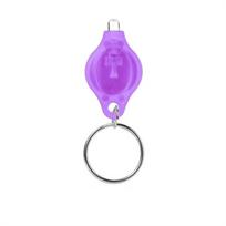 Pocket Torch Keychain Light Emergency Mini Key Ring Light LED Flashlight Torch  Car Keychain violetinė