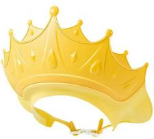 Maudymosi kepuraitė kūdikiams Crown, geltona
