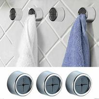 1 PC Push-In Tea Towel Holder Grab Hook Chrome Plated Self-Adhesive Kitchen Cloth Clip Hook Universal Hook