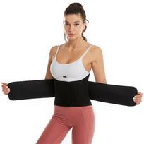 Moteriškas fitneso diržas Fitness reguliuojamas Velcro diržas sutvirtintas pilvo diržas su sportu pilvui L juoda