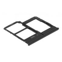 SIM kortelės laikiklis Samsung A202 A20e 2019 Black originalus (service pack)