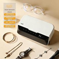 Ultrasonic Glasses & Jewelry Cleaner - Automatic Device for Braces, Contact Lenses, and Household Use EU Standard