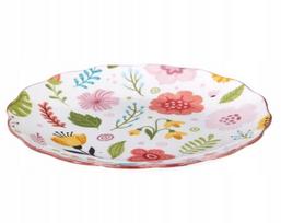 Porcelianinė lėkštė sekli gėlių spalvos 21cm 1vnt.