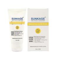 Sunkage Spf 50, 100% Physical Sunscreen For Sensitive Skin Type Natural Zinc Oxide Shield Sunscreen For Skin Type Lotion 50Ml