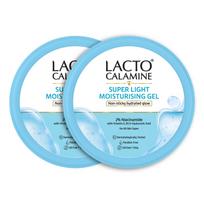 Lacto Calamine Super Light Moisturizer | 150g x 2 | Moisturizer for Face Oily Skin Solution with 2% Niacinamide | Face Moisturiser with 3X Instant