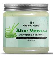 Ekologiškas „Netra“ grynas alavijo gelis su vitaminu C ir E odai, veidui ir plaukams | Padeda atkurti ir glotninti plaukus | Atsipalaiduokite ir atnaujinkite savo odą ir randus gray