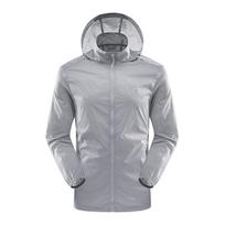 Summer Men 'S Sun Protection Clothing Skin Clothing Breathable Casual Hooded Jacket Sports Windbreaker L pilka