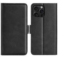 Compatible For iPhone 16 Pro Case Leather Wallet Folio Flip Protective Phone Cover juoda