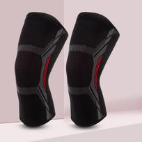 Ollas Gym Compression Sleeve Breathable Nylon Knee Support Leg Guards Warmers Flexible Protective Compression for Comfortable S raudona