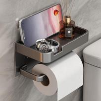 JEPPE Bathroom Toilet Paper Holder, Toilet Paper Dispenser Rack, Tissue Roll Storage Box, Washroom Organizer without Drilling Holes