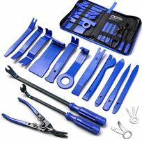 Trim Removal Tool, Car Panel Dashboard Door Audio Trim Removal Tool Kit, Auto Clip Pliers Fastener Remover Set, Plastic Pry Tool,Automotive Upholstery mėlyna