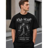 Men's black graphic tee with grim reaper skull design, short sleeve crew neck soft cotton blend, bold print for streetwear or casual daily wear S juoda