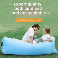 BHBL Inflatable Sofa - Easy to Install, Portable, Waterproof and Leak-Proof Design, Ideal Sofa for Backyard Beach -Blue China Mainland