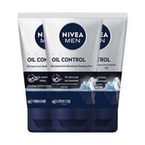 NIVEA Men Deep Clean Face Wash (3x100g)
