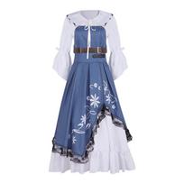 Female cosplay costumes, anime sets, kimono dresses, Halloween cosplay parties, and anime exhibition costumes S mėlyna