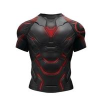 New MMA Kickbox Training Tee No Gi Bjj Top Jiu Jitsu Rashguard Spandex Compression T-Shirt Sublimation Sports Men Short Sleeve XS