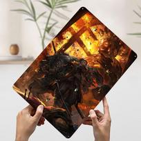 Sekiro Shadows Die Twice Plakatas Individualus Sienos Menas Vintažiniai Metalo Ženklai Retro Skardinė Plokštelė Vyro Urvelio Žaidimų Kambario Dekoravimui 20x30cm（7.8x11.8inch）