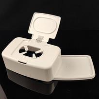 Wet Tissue Box Wipes Dispenser Portable Wipes Napkin Storage Box Holder Container For Car Home Office Tissue Box white