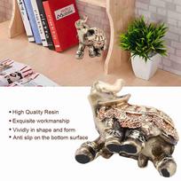 Resin Feng Shui Elephant Statue Non-Slip Lucky Elephant Decoration  Reception Decoration S