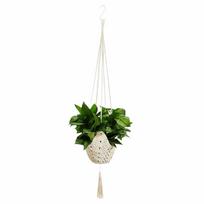 Bohemian Macrame Plant Hanger Sturdy Flower Pot Net Scoop Hanging Basket  Home Decor balta