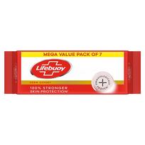 Lifebuoy Total 10 Apsauga nuo mikrobų Muilo gabalėlis 125 g (7 vienetų rinkinys)|| Apsaugo nuo virusų ir mikrobų - Kombinuotas pasiūlymas red