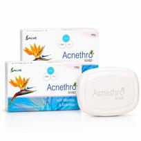Acnethro Anti-Acne Soap with Aloe Vera & Allantoin - 100g (Pack of 2) | Gently Helps Reduce Pimples & Oil | Suitable for Oily & Acne-Prone Skin | Da