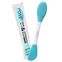 Ross 3-in-1 Silicone Face & Lip Cleansing Brush | Flat, Soft & Exfoliating Sides for Mask Application, Deep Pore Cleansing & Gentle Skin Massage |