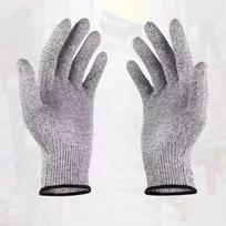 Hot Promotion Level 5 Cut Resistant Work Safety Gloves Anti Cut Knit Wrist Gloves for Hand Protection  or Workshop (Grey,S) pilka