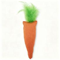 Cute Burlap Material Carrots With Catnip Pet Cat Chew Toys PP Cotton Cat Plush Toy Linen Catnip Pet Supplies (Red,S) raudona