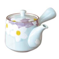 Stylish stainless steel teapot with tea made in Arita ware built-in strainer, Japan, style,  Urara  U-type teapot, 400ml.