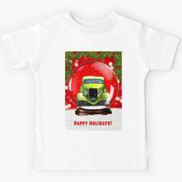 1934 Ford Hot Rod In A Snow Globe Kids T-Shirt 100