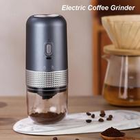 Portable Electric Coffee Grinder, Ceramic Grinding Core, USB Charge, Home Beans Pulverizer Black,white Electric Coffee Grinder pilka