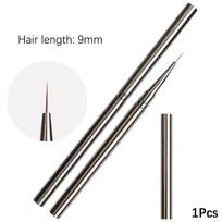 1Pcs Nail Art Brushes French Nail Liner Pens 10/12/23Mm Ultra-Fine Long Wire Drawing Painting Manicure Tool 9mm
