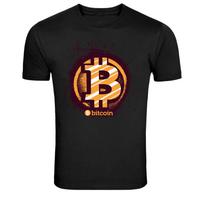 Bitcoin Crypto Currency Symbol Graphic T-Shirt M