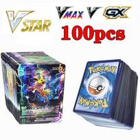 100 vnt. Pokemon kortelių Blizgančios VSTAR GX EX VMAX MEGA TAG TEAM Energija Treneris Charizard Pikachu Kolekcija Kovos kortelė S38 30PCS - VMAX