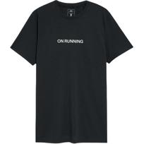 On RUNNING T Shirts Men's Black Crew Neck Moderate Straight Fit 1ME30370553 L