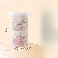 Sustiprintas ne siurbiamas trimatis vakuuminis suspaudimo maišas Drabužių, antklodžių, medvilninių antklodžių ir pūkinių striukių laikymo maišas 40*60*32cm