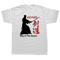 Funny Kendo Way of The Sword Japan Martial Art T Shirts Birthday Gift Graphic Streetwear Short Sleeve Father Day Husband T-shirt S