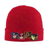 Gorillaz  Beanie Hats  Bonnet Hats Female Male Hip Hop Outdoor Skullies Beanies Winter Graphic Elastic Caps One Size