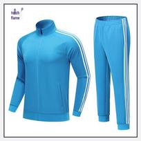Juyan Unisex Stand-Up Collar Half-Zip Tracksuit Set L ežero mėlyna spalva