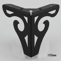 4pcs 10125cm Hollow Carving Metal Furniture Legs Sofa Furniture Legs Cupboard Table Bed Legs with Screws Furniture Foot Level for Home